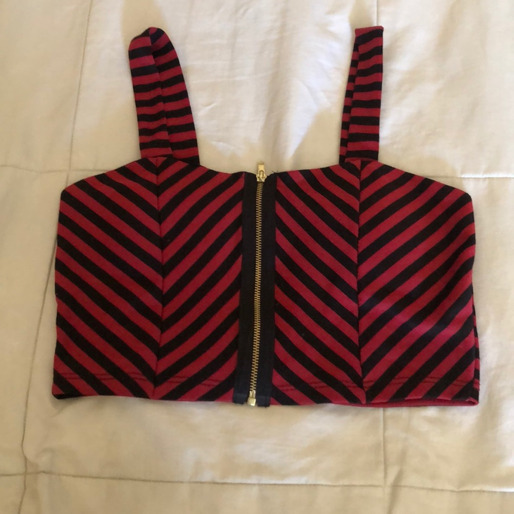 Women’s striped crop top